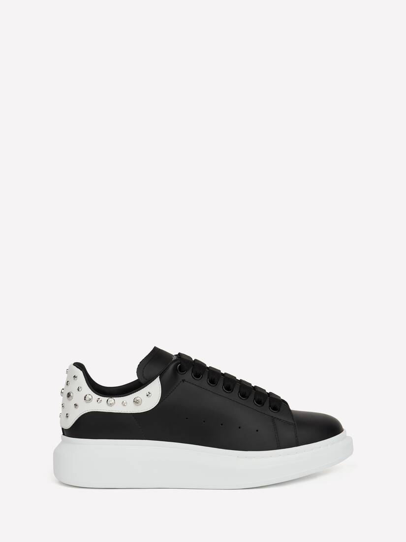 Zapatillas Alexander McQueen Oversized Hombre - Negros/Blancos - Mexico 128-HYZQRK